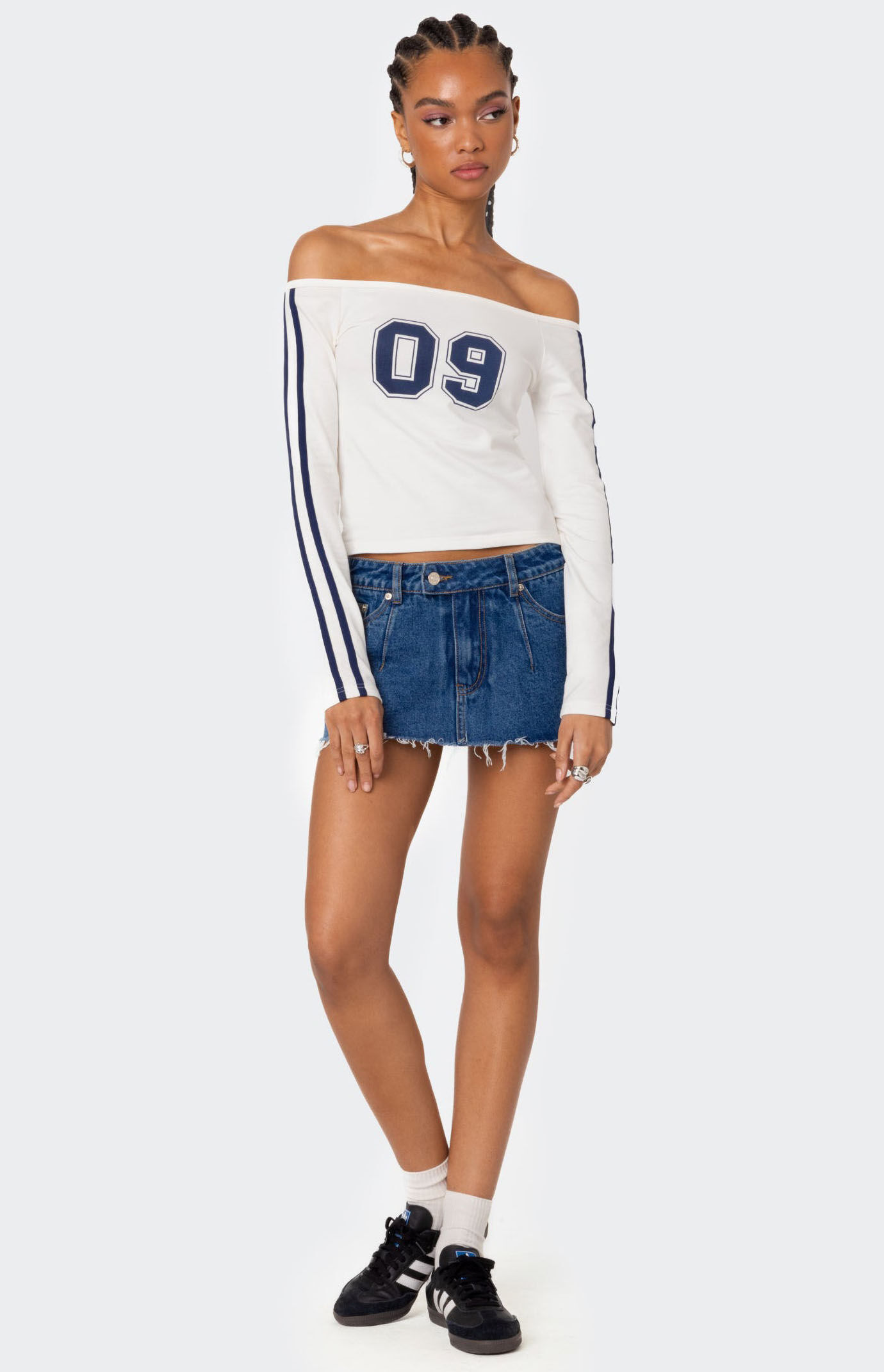Edikted '90s Off Shoulder Long Sleeve T-Shirt | PacSun
