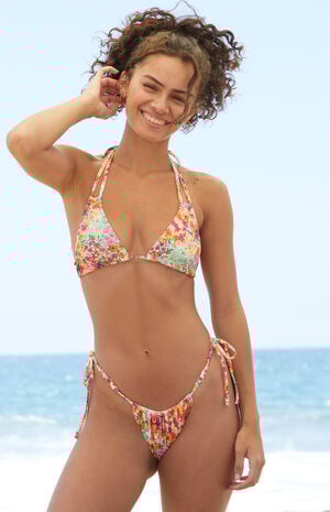 Sierra Floral Triangle Bikini Top image number 3