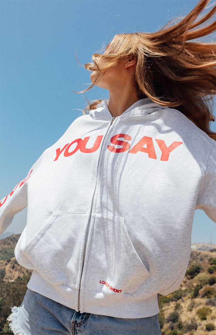 LONELY GHOST ILYSIB Zip Up Hoodie
