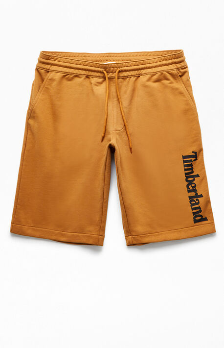Tan Graphic Sweat Shorts