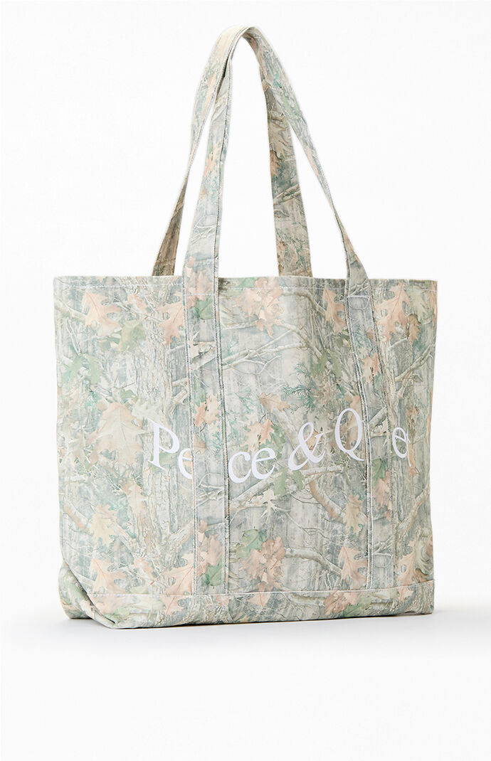 MUSEUM OF PEACE & QUIET Wordmark Camo Tote Bag | Pacsun