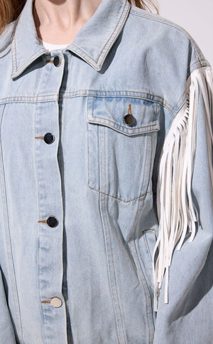 Arla Denim Fringe Jacket image number 5