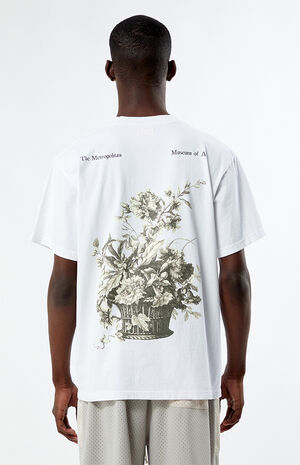 x PacSun Jean-Baptiste Monnoyer Basket Of Flowers Oversized T-Shirt image number 2