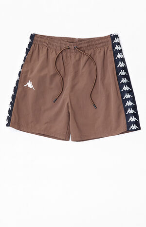 Brown Banda Coney Nylon Active Shorts image number 1