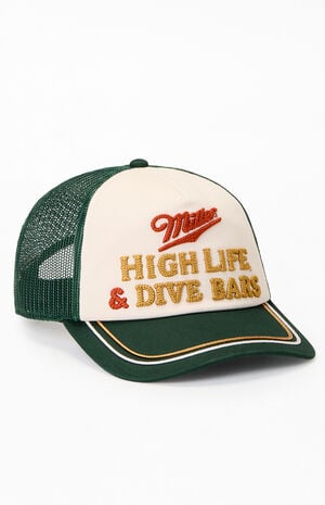 Miller High Life & Dive Bars Trucker Hat image number 1