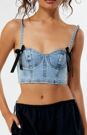 Serafina Denim Corset image number 1