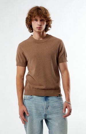 by Pacsun Taupe Crew Neck Sweater T-Shirt image number 1