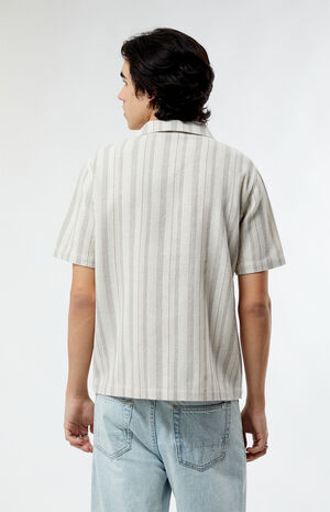 Weave Stripe Camp Shirt image number 3