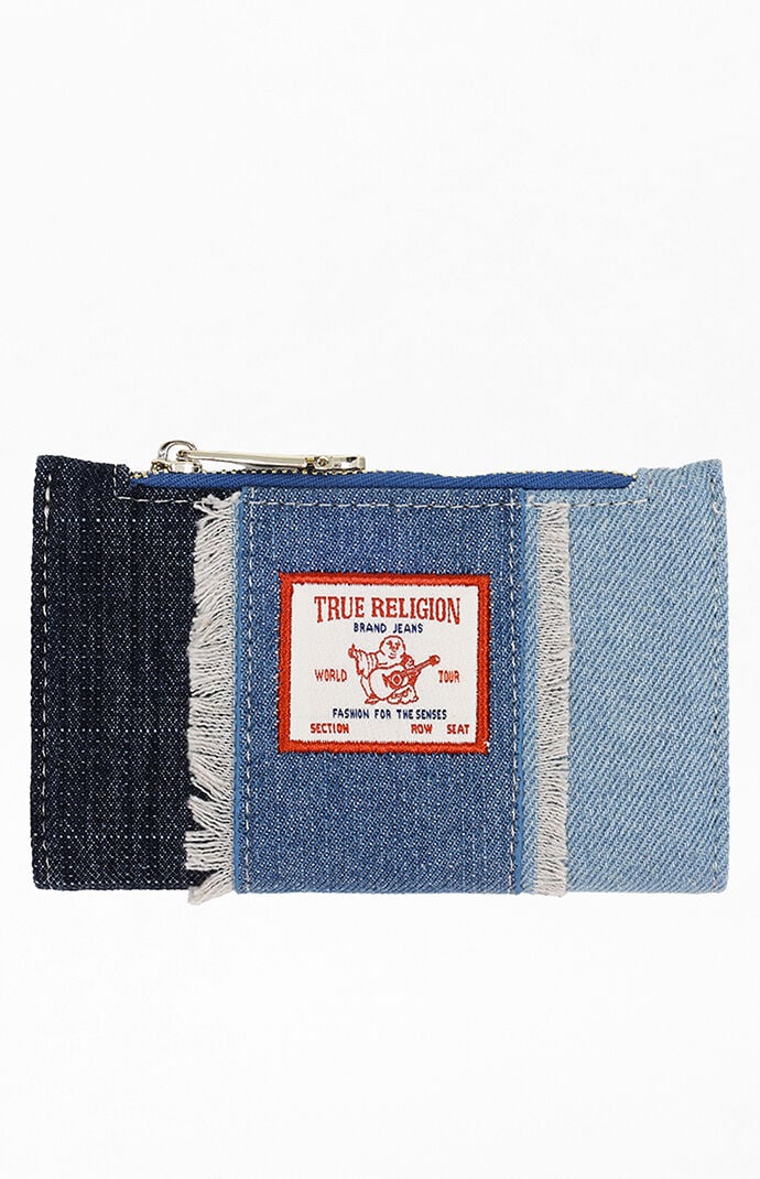 True Religion Colin Highbridge Patchwork Denim Mini Wallet
