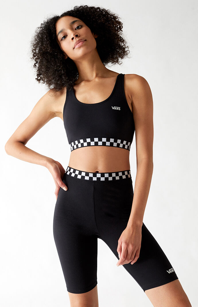 Checked Out Sports Bra