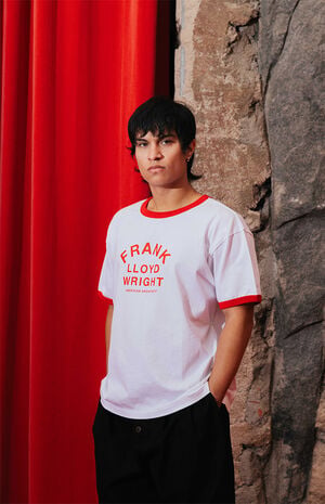 Frank Lloyd Wright Baseball Ringer T-Shirt image number 3