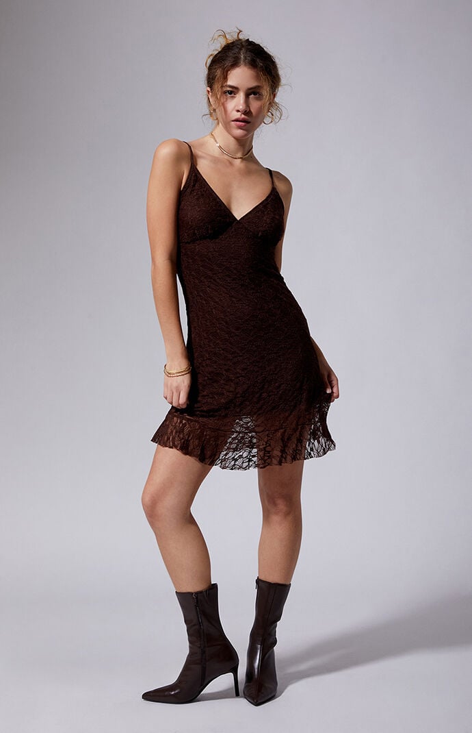 Third Charm Anya Lace Mini Dress