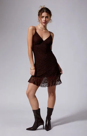 Anya Lace Mini Dress image number 1