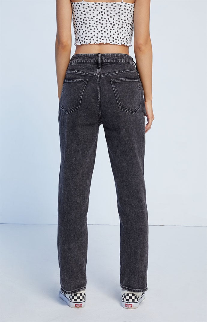 Pacsun black rose mom sales jeans
