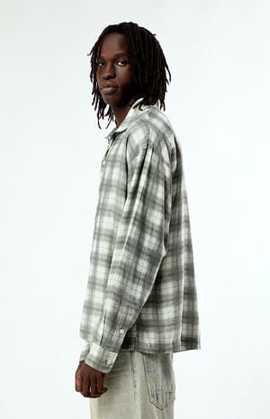 Tan Plaid Nola Long Sleeve Shirt image number 3