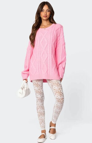 Sheer Lace Leggings image number 1