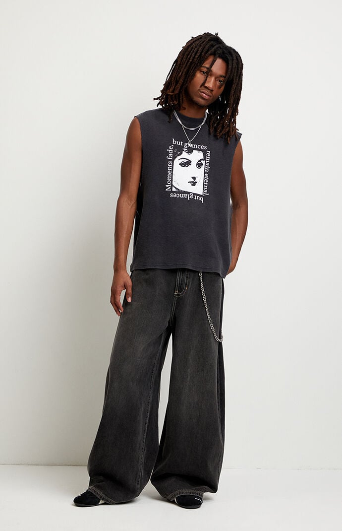 Pacsun Ryder Ultra Baggy Jeans Vintage Wash Black