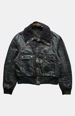 Black 2000s Leather Jacket image number 1