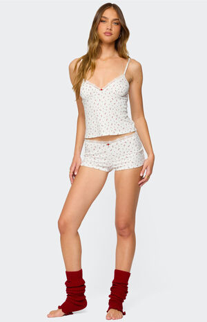 Viola Floral Lacey Tank Top image number 2