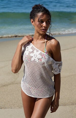 Valerie Off-The-Shoulder Short Sleeve Sweater image number 1