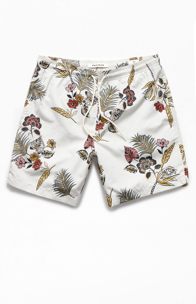 Floral 16.5" Swim Trunks