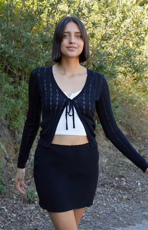 Medium Black Sephira Mini Skirt image number 1