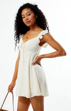 Keyhole Babydoll Mini Dress image number 3