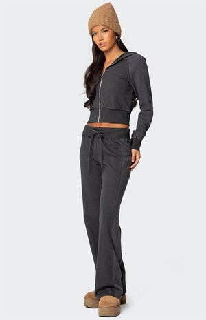 Chandler Waffle Hooded Cardigan image number 4