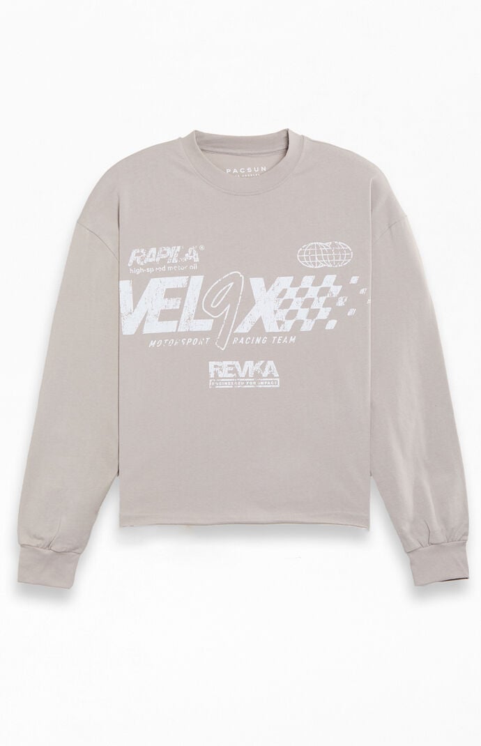 Pacsun Ruthless Cropped Long Sleeve T-Shirt