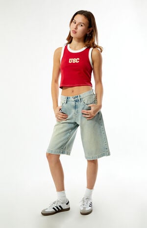 x Pacsun USC Trojans Cropped Tank Top image number 1