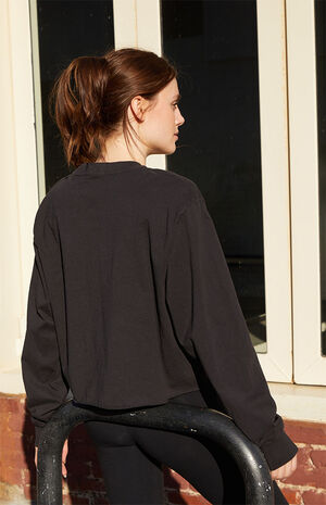 Black Brooklyn Long Sleeve T-Shirt image number 3