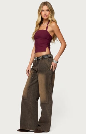 Ayla Low Rise Carpenter Jeans image number 4