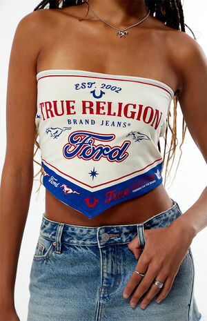 x Ford Strapless Scarf Top image number 5