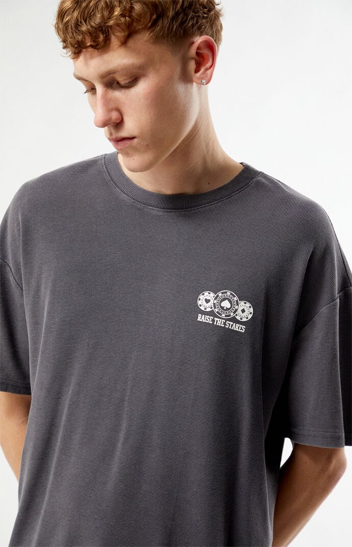 Pacsun Cardinal Room Waffle Knit T-Shirt