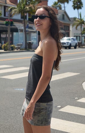 Black Lucky Lace Tube Top image number 2