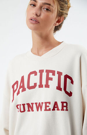 Pacific Sunwear Surplice Oversized Sweatshirt image number 2