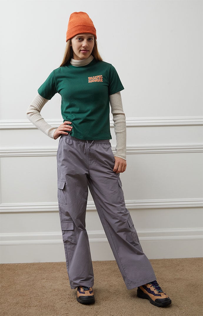 Image: Silver Baggy Cargo Pants