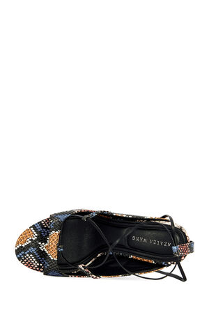 Women's Orena Snake Wrap-Around Wedge Sandals image number 4