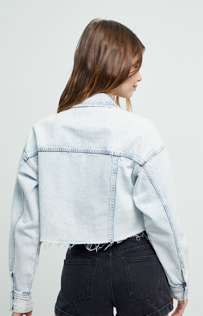 Butterfly Cropped Trucker Jacket