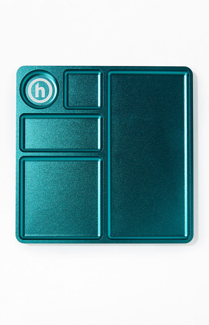 Hidden NY TealÂ Square Tray