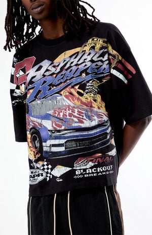 Asphalt Reaper Cropped Boxy T-Shirt image number 2