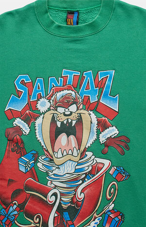 90s Santa Taz Crew Neck Sweatshirt image number 2