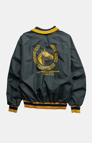 '80s The Golden Horseshoe Tack Shop Varsity Jacket image number 1