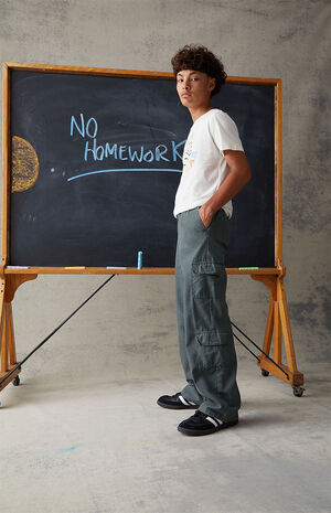 Green Baggy Cargo Pants image number 1