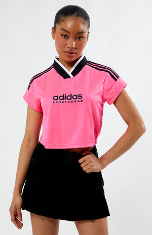 Eco Pink Tiro Cropped Jersey image number 1