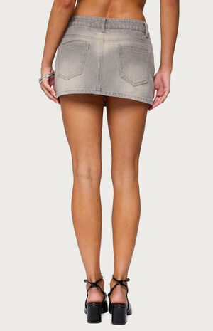 Chiara Denim Micro Skirt image number 3