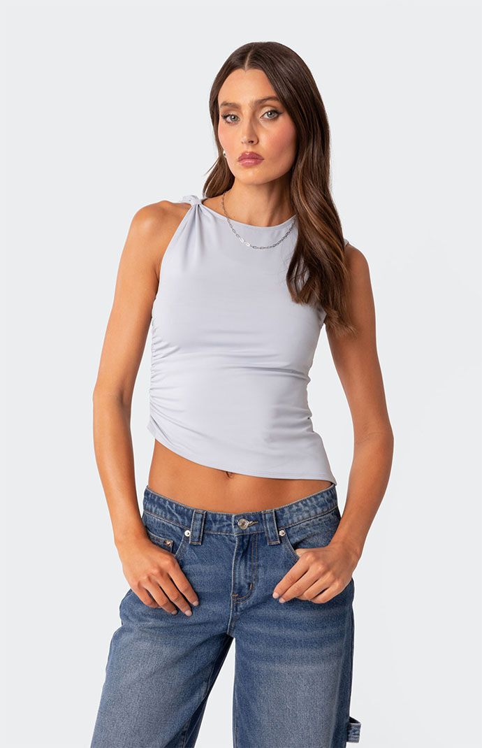 Edikted Tanya Asymmetric Gathered Top