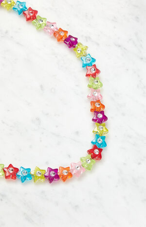 Beaded Star Choker Necklace image number 4