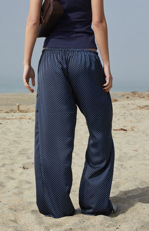 John Galt Blue Polka Dot Anastasia Lounge Pants | PacSun