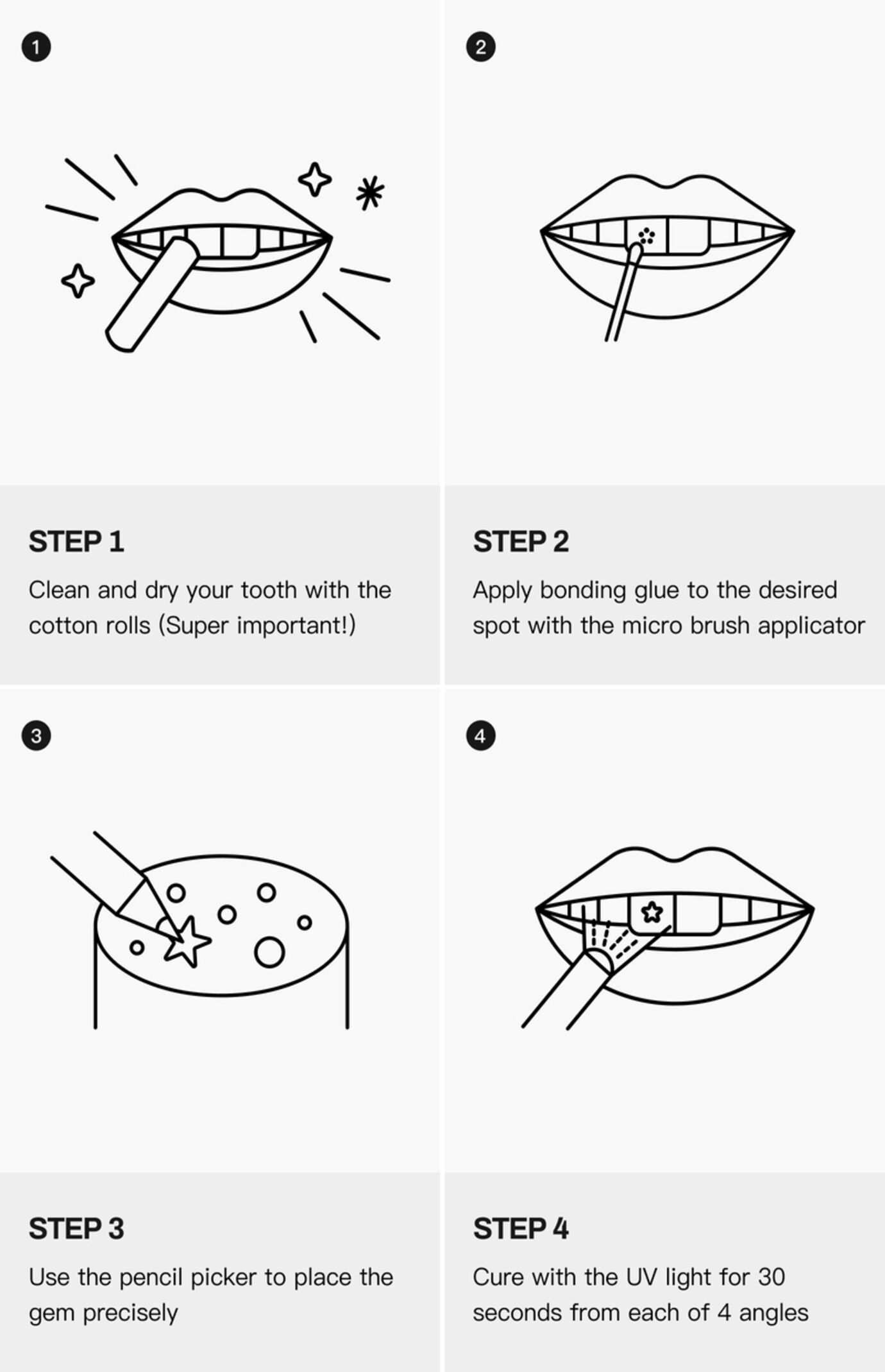 NEVER HAVE I EVER Celestial DIY Tooth Gem Kit